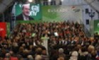 Mitin Bilbao. Fin campaña. Izaskun Bilbao Barandica, Iñigo Urkullu, Andoni Ortuzar