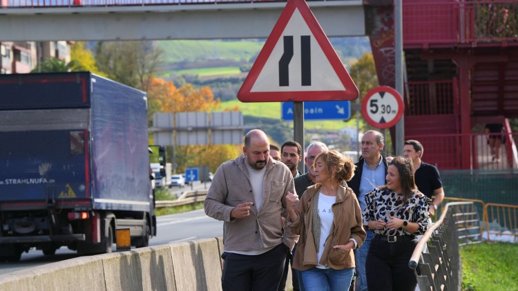 EAJ-PNV reafirma en Andoain su compromiso con el proyecto del lazo como solución integral viable entre Bazkardo y Sorabilla