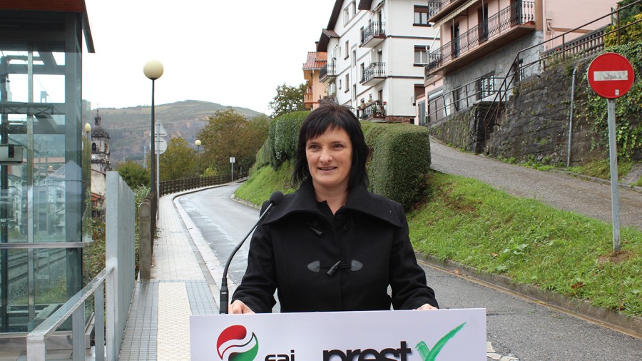 EAJ-PNV de Andoain solicita al Ayuntamiento que estabilice la ladera y el muro de Joakin Larreta