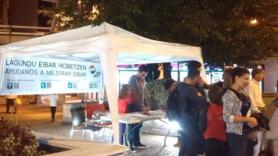 Eibarko EAJk 150 proposamen baino gehiago jaso ditu “Lagundu Eibar hobetzen” ekimenaren baitan