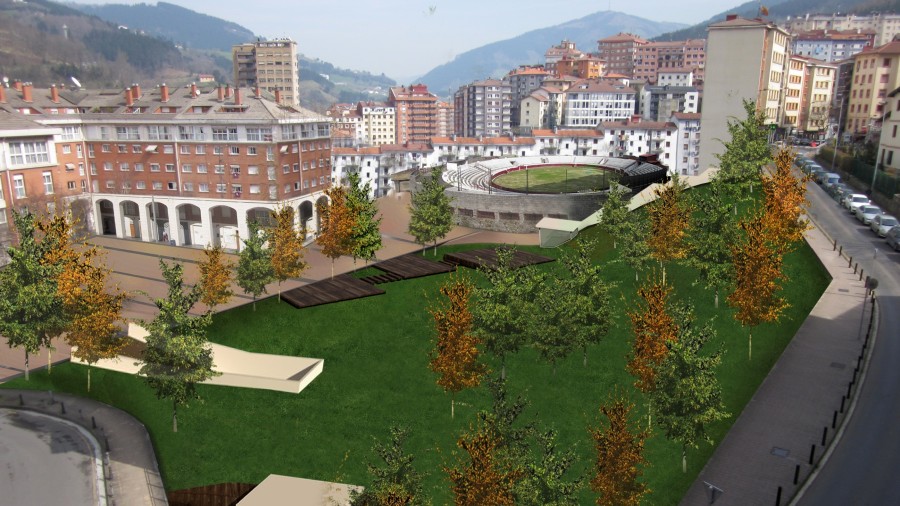 El PNV de Eibar plantea generar una gran zona verde dentro de la trama urbana, trasladando el cuartel de la Guardia Civil
