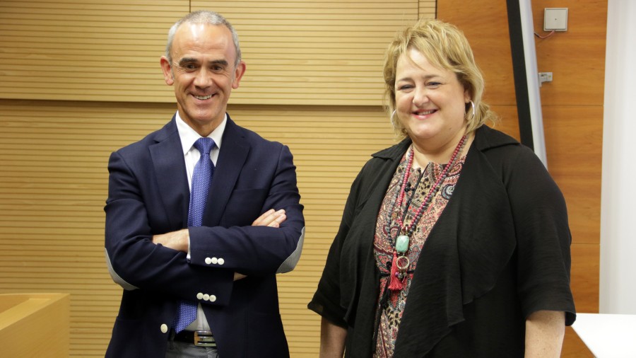 Aintzane Oiarbide y Alfredo Etxeberria