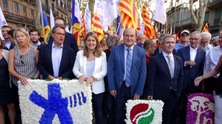 Ortuzar reclama en la Diada “respeto para el pueblo catalán, para sus instituciones y para sus decisiones”