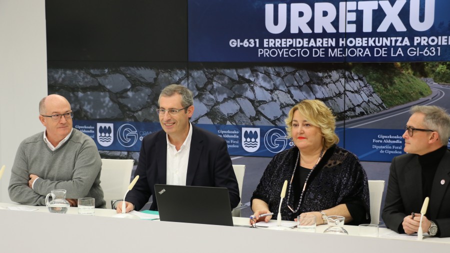 La renovación y mejora de la carretera GI-631  entre Azkoitia y Urretxu arrancará en el 2019