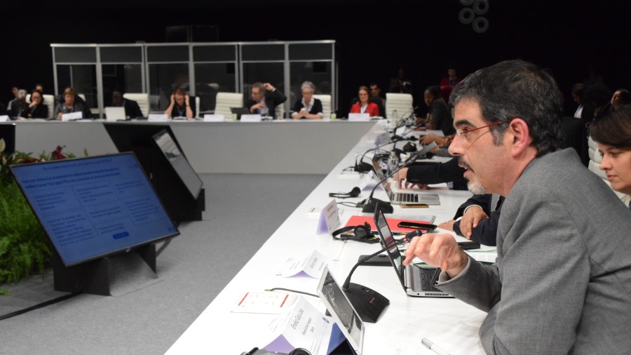 Eneko Goia presenta el plan de adaptación de Donostia al cambio climático en la COP25 de Madrid