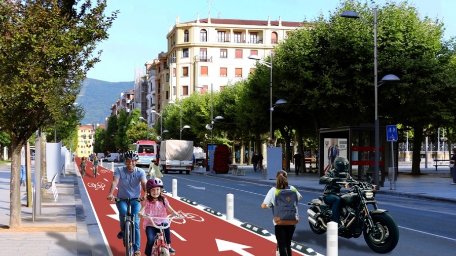 EAJ-PNV propone un bidegorri amplio y seguro en el Paseo Colon