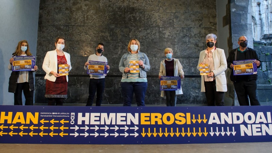 El Ayuntamiento lanza 1.500 bonos con un valor total de 75.000 euros para estimular el comercio y la hostelería de Andoain