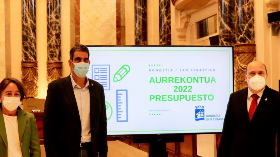El presupuesto de Donostia para 2022 marcará el camino a la recuperación de la situación previa a la pandemia El presupuesto de Donostia para 2022 marcará el camino a la recuperación de la situación previa a la pandemia