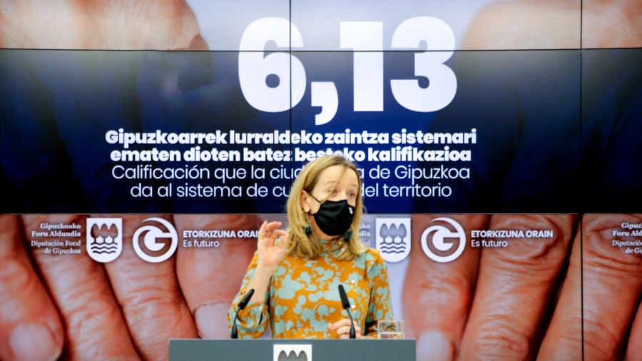 La ciudadanía de Gipuzkoa valora con un 6,13 el sistema de cuidados del territorio La ciudadanía de Gipuzkoa valora con un 6,13 el sistema de cuidados del territorio