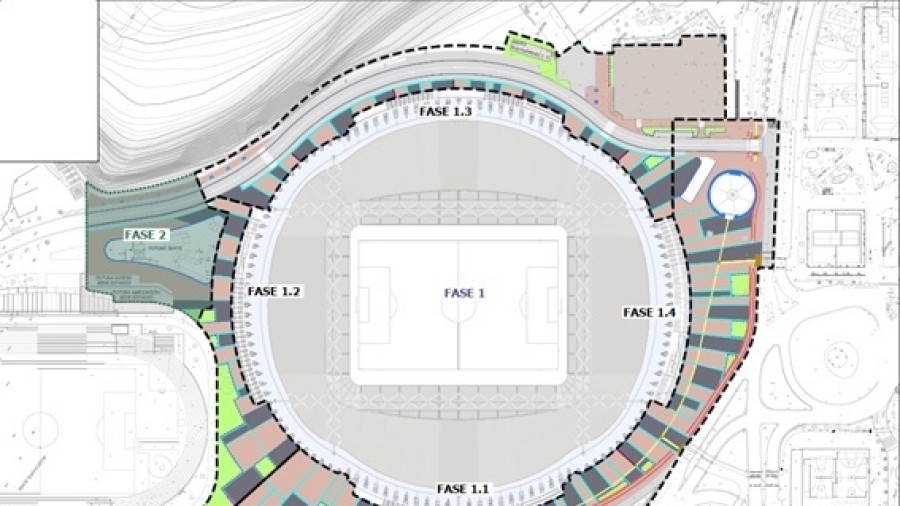 Donostiako udalak Anoeta Estadioaren ingurua berrurbanizatzeko proiektua onartu du