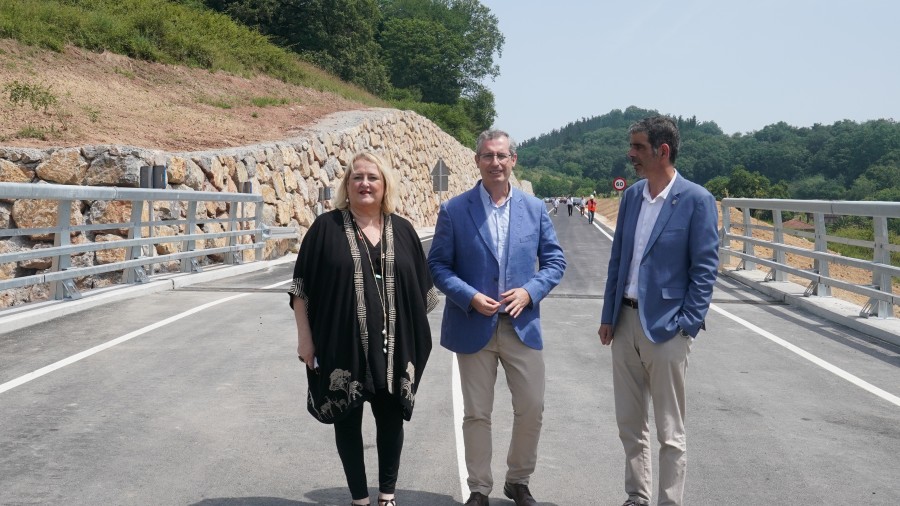 Abren al tráfico el nuevo acceso al Polígono 27 desde Astigarraga, una vía clave en la mejora de las conexiones y de la fluidez del tráfico en Donostialdea