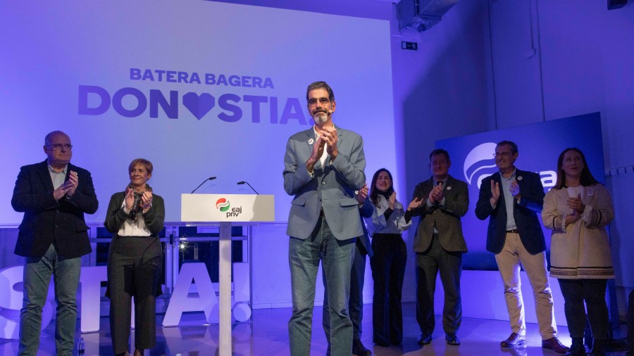 Eneko Goia reafirma el compromiso del PNV con el avance y el futuro de Donostia