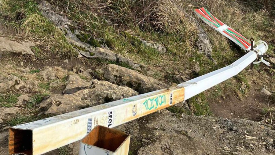 EAJ-PNV de Andoain denuncia con dureza el ataque a la ikurriña de Buruntza