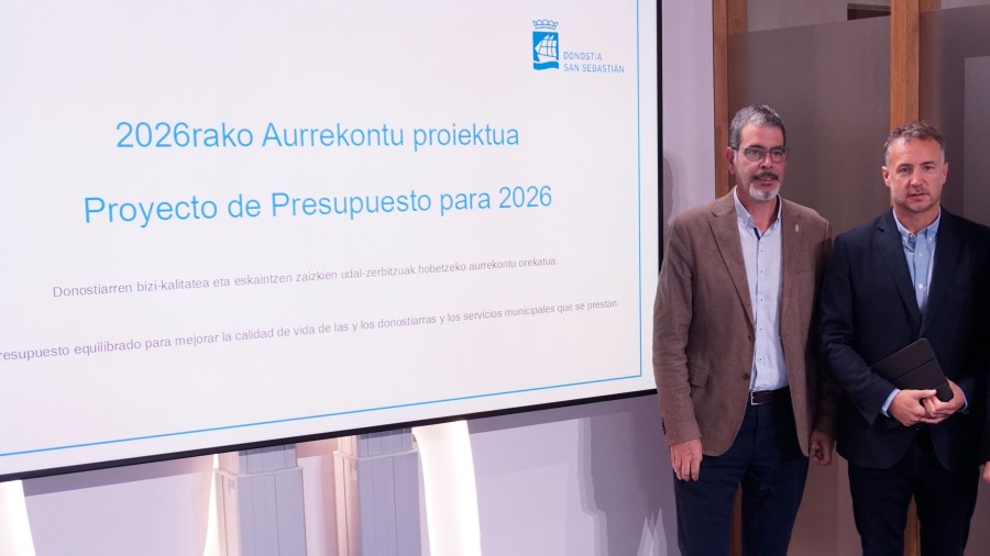 Vivienda y mejora de los servicios municipales, pilares del presupuesto de Donostia para 2026