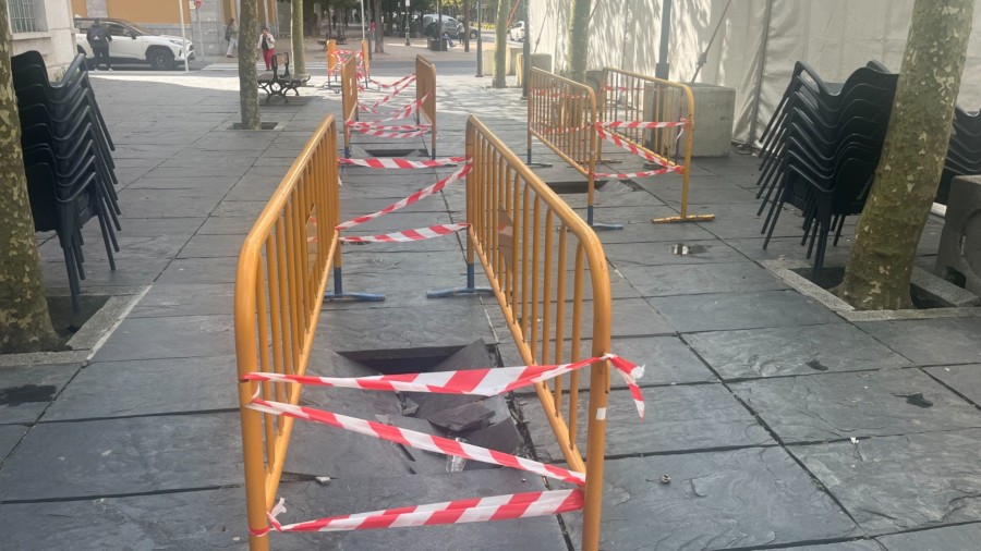 EAJ-PNV solicitó en el Pleno de septiembre la rehabilitación urgente de la plaza del Triángulo