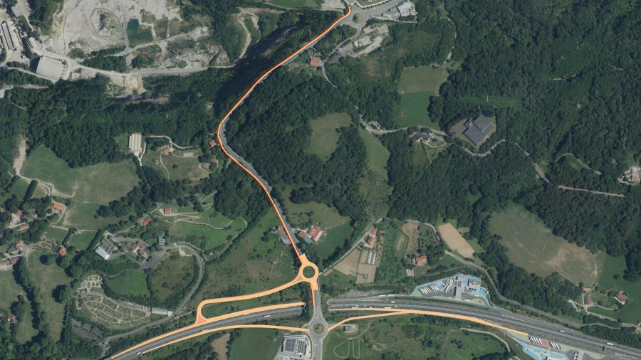 La Diputación construirá un enlace con la AP-8 en Galarreta (Hernani) que aliviará el tráfico y mejorará las conexiones de Donostialdea