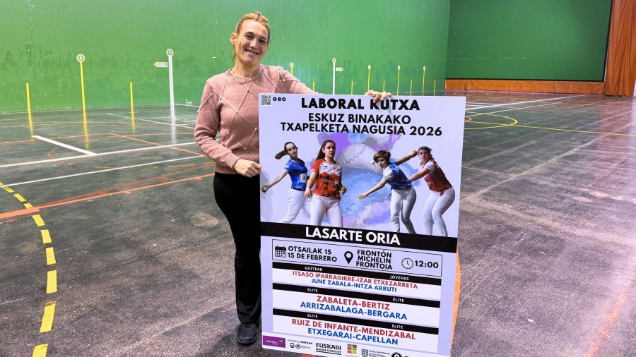 El PNV de Lasarte-Oria impulsa una jornada histórica del Campeonato de Parejas Femenino en el frontón Michelin