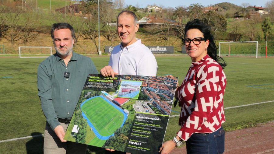 Urnieta contará con un campo de fútbol totalmente renovado la próxima temporada