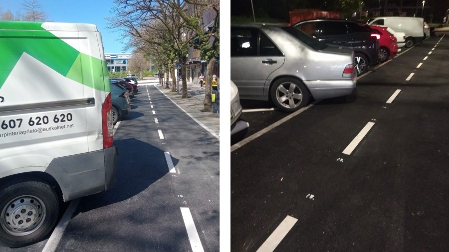 EH Bilduk segurtasun gabeko bidegorri  bat ezarri du Astigarragako erdigunean, abisu teknikoei entzungor eginez