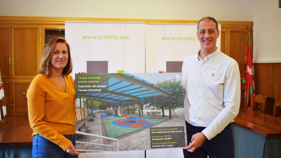 EAJ-PNV impulsa la cubrición del parque Teresa Amuategi, mejorando los espacios públicos de Urnieta