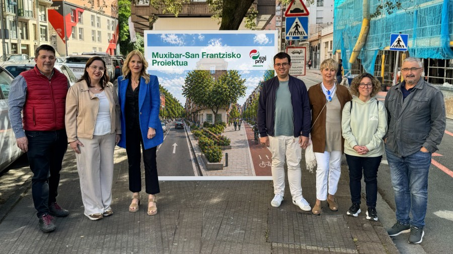 EAJ-PNV presenta Muxibar-San Frantzisko como una alternativa real para transformar Zarugalde y mejorar la movilidad en Arrasate